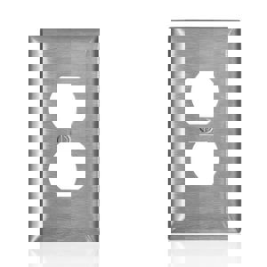 SS 1 GANG MID SZ DUP WALLPLATE